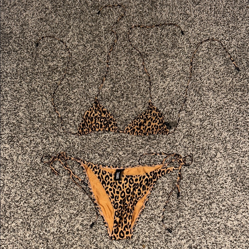 Triangl Vinca Swimwear Leopard Print Bikini Set